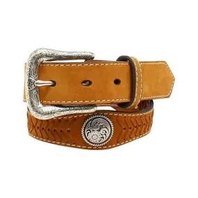 1/4'' Scallop Round Concho Belt