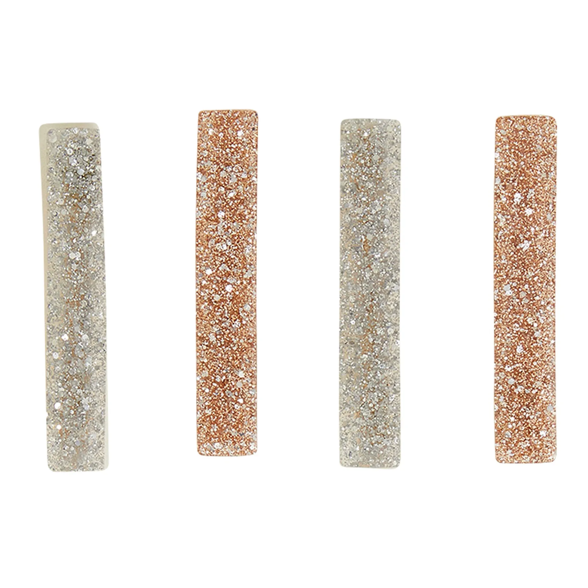 Accessorize London Multi Glitter Resin Hair Clips Pack Of 4