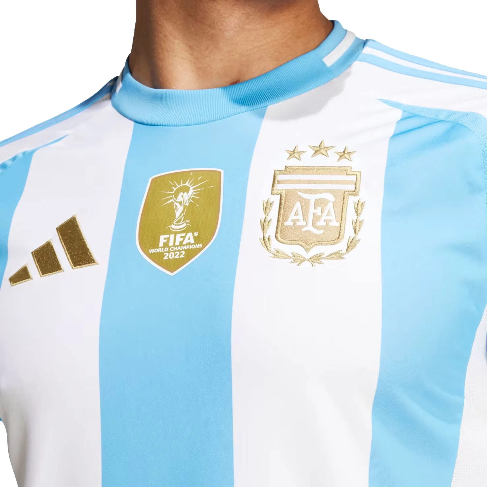 adidas Men's Argentina 2024/25 Home Jersey White/Blue Burst