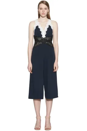 Adria Lace Trim Jumpsuit