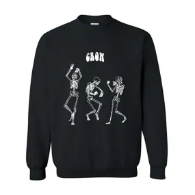 Alpha Chi Rho Dancing Skeletons Crewneck Sweatshirt