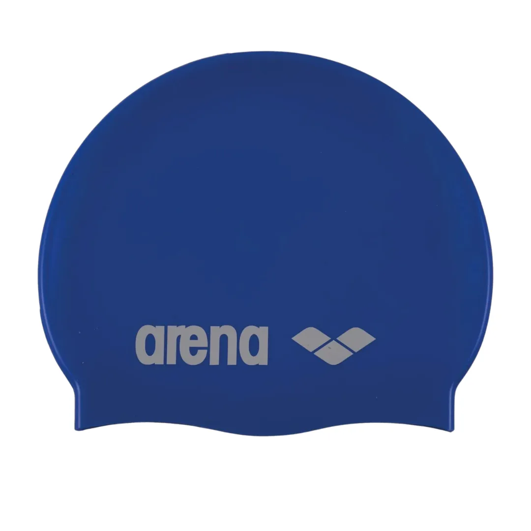 Arena Classic Silicone Swimming Cap | Sky Blue - White