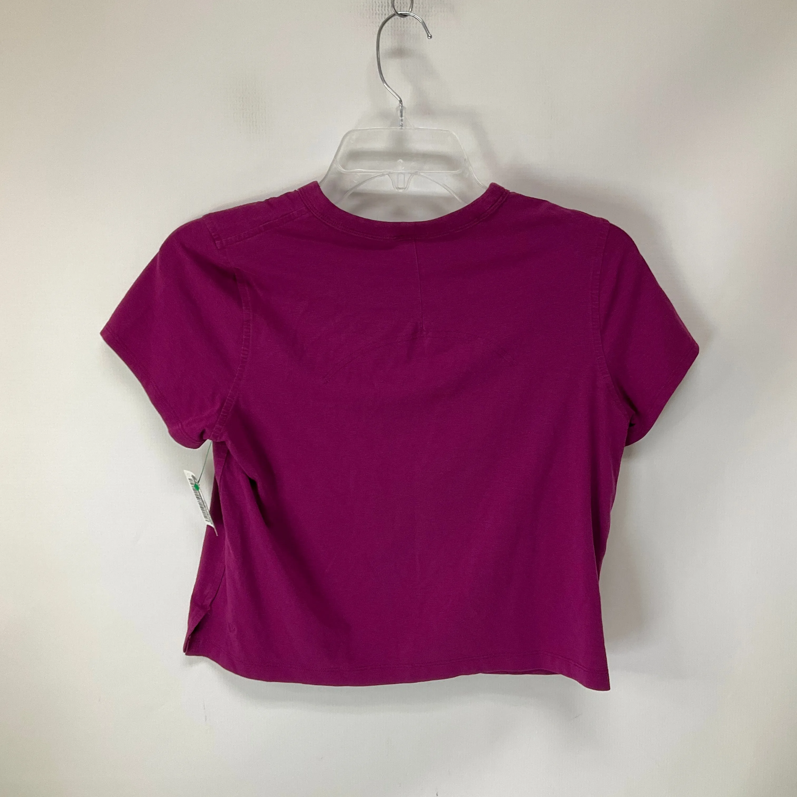 Athletic Top Short Sleeve By Lululemon In Purple, Size: 4