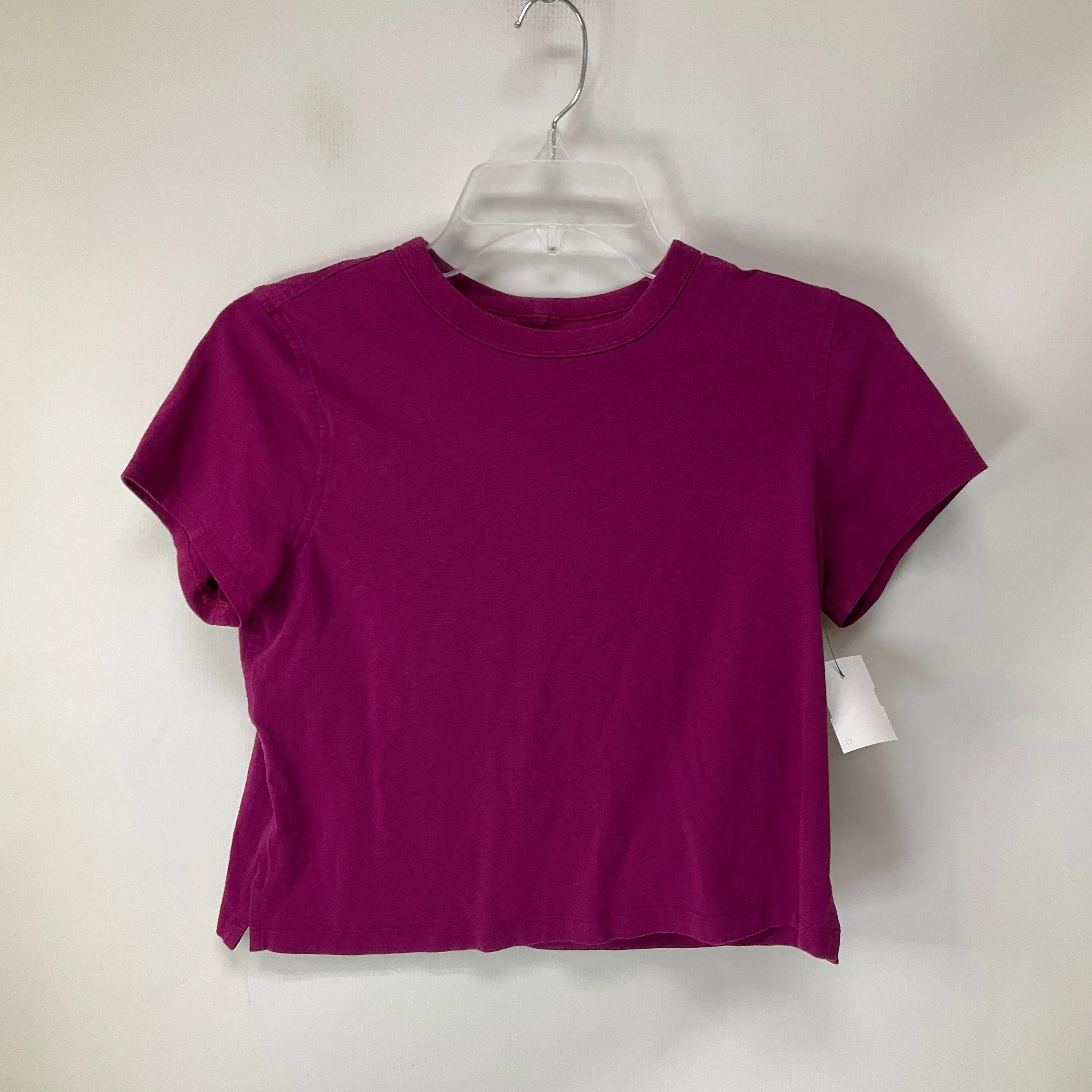 Athletic Top Short Sleeve By Lululemon In Purple, Size: 4