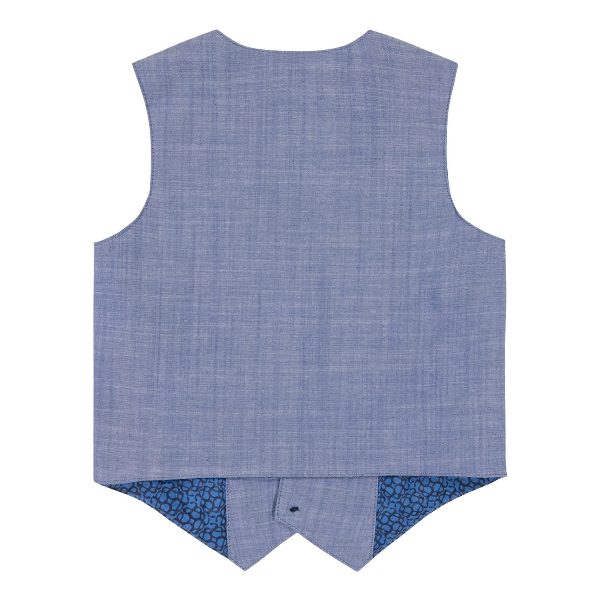 Baby Boys Chambray Vest Set