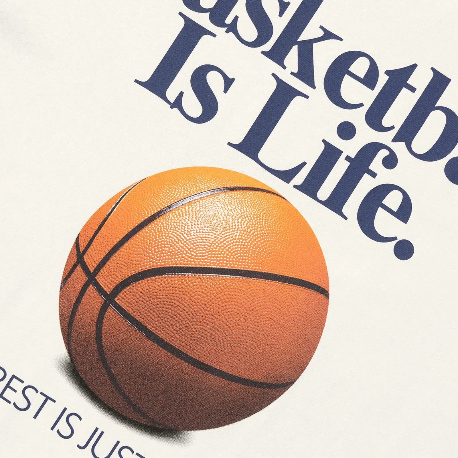 Basketball Is Life Tee - Unbleached