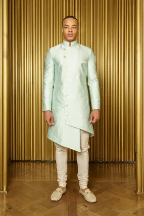 BIREN Asymmetrical Jacquard Sherwani