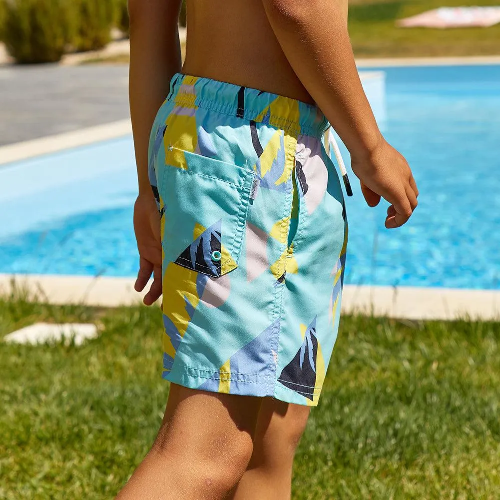 Boys Geometric Patterns Swim Trunk