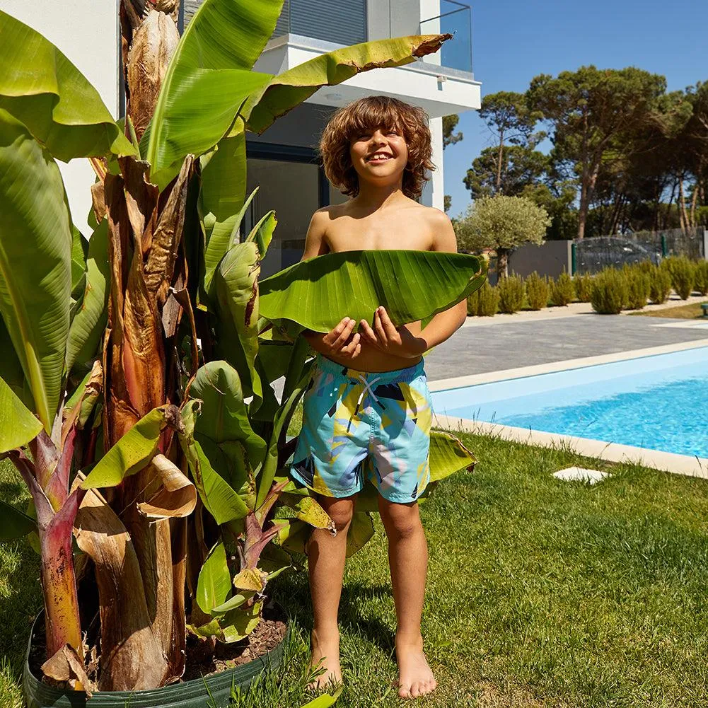 Boys Geometric Patterns Swim Trunk