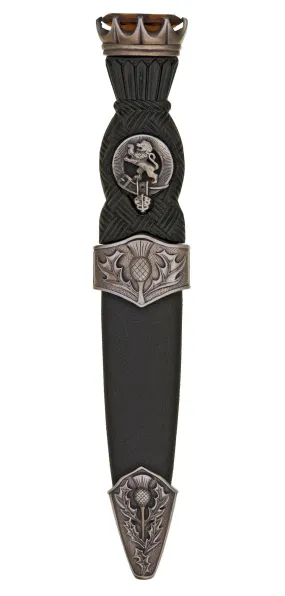 Clan Crest Sgian Dubh Surnames M-Z Antique finish