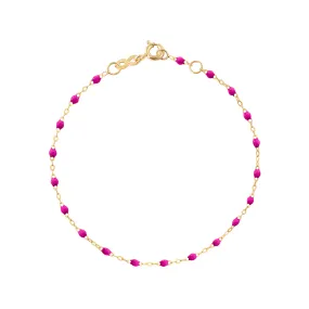 Classic Gigi Candy bracelet, Yellow Gold, 5.9"