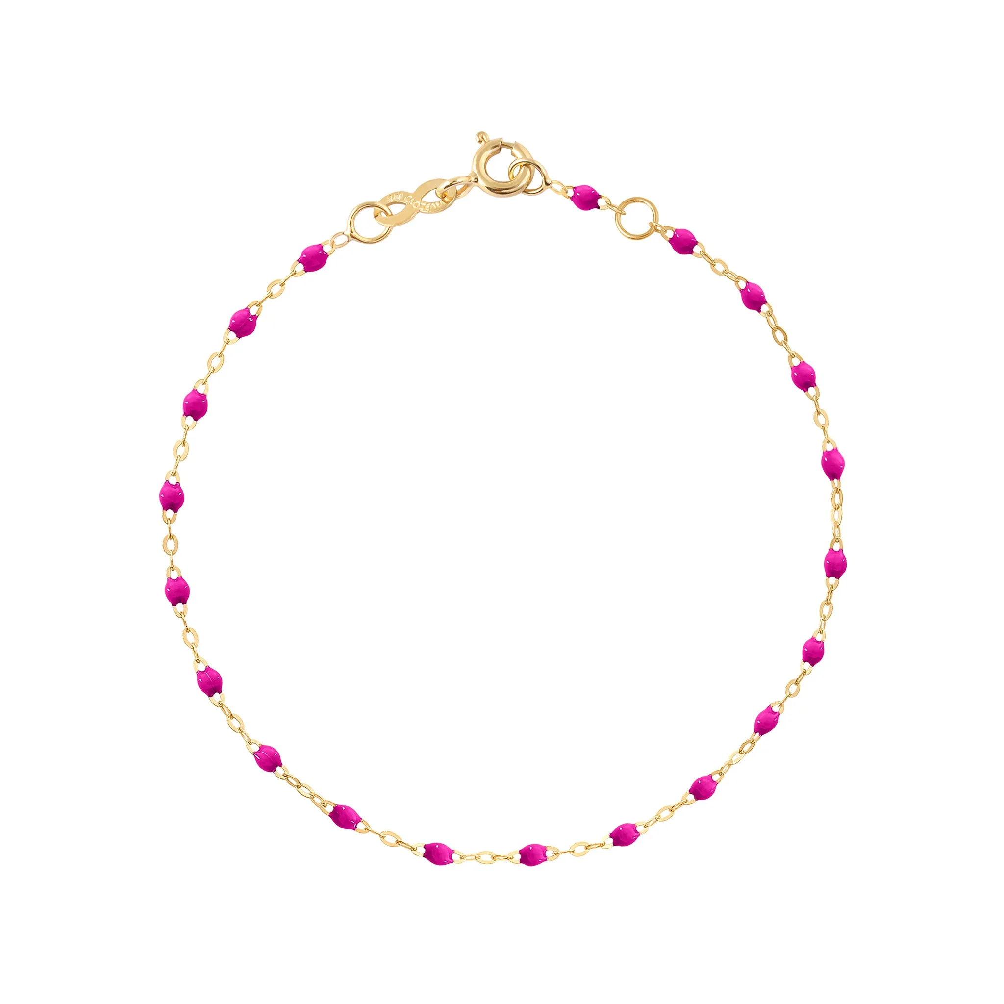 Classic Gigi Candy bracelet, Yellow Gold, 5.9"