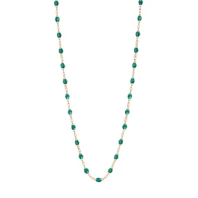 Classic Gigi Emerald necklace, Rose Gold, 19.7"