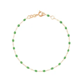 Classic Gigi Green bracelet, Rose Gold, 6.7"