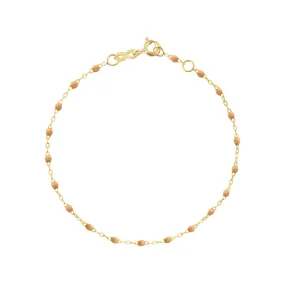 Classic Gigi Nude bracelet, Yellow Gold, 5.9"