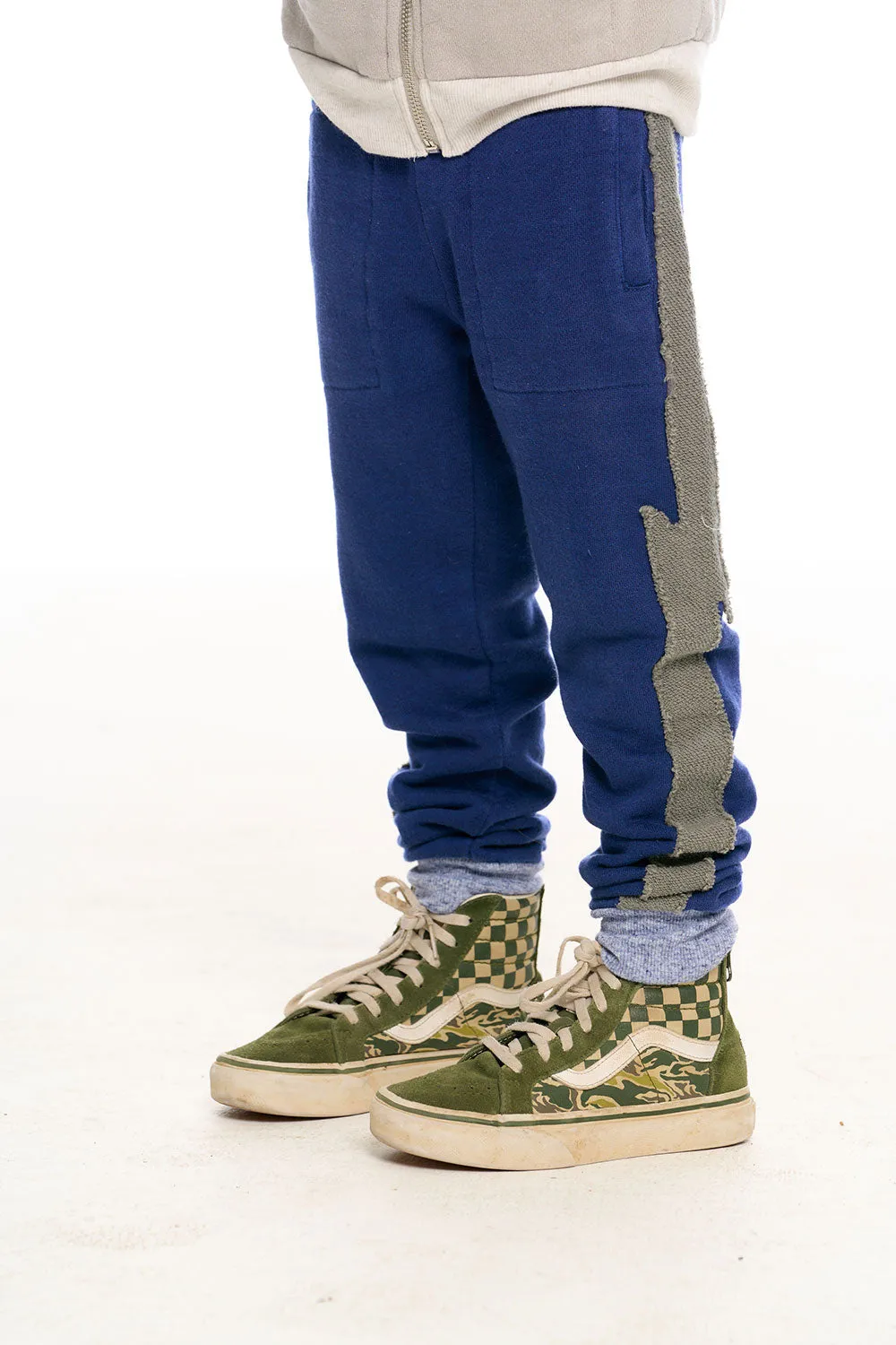 Color Blocked Bolt Joggers