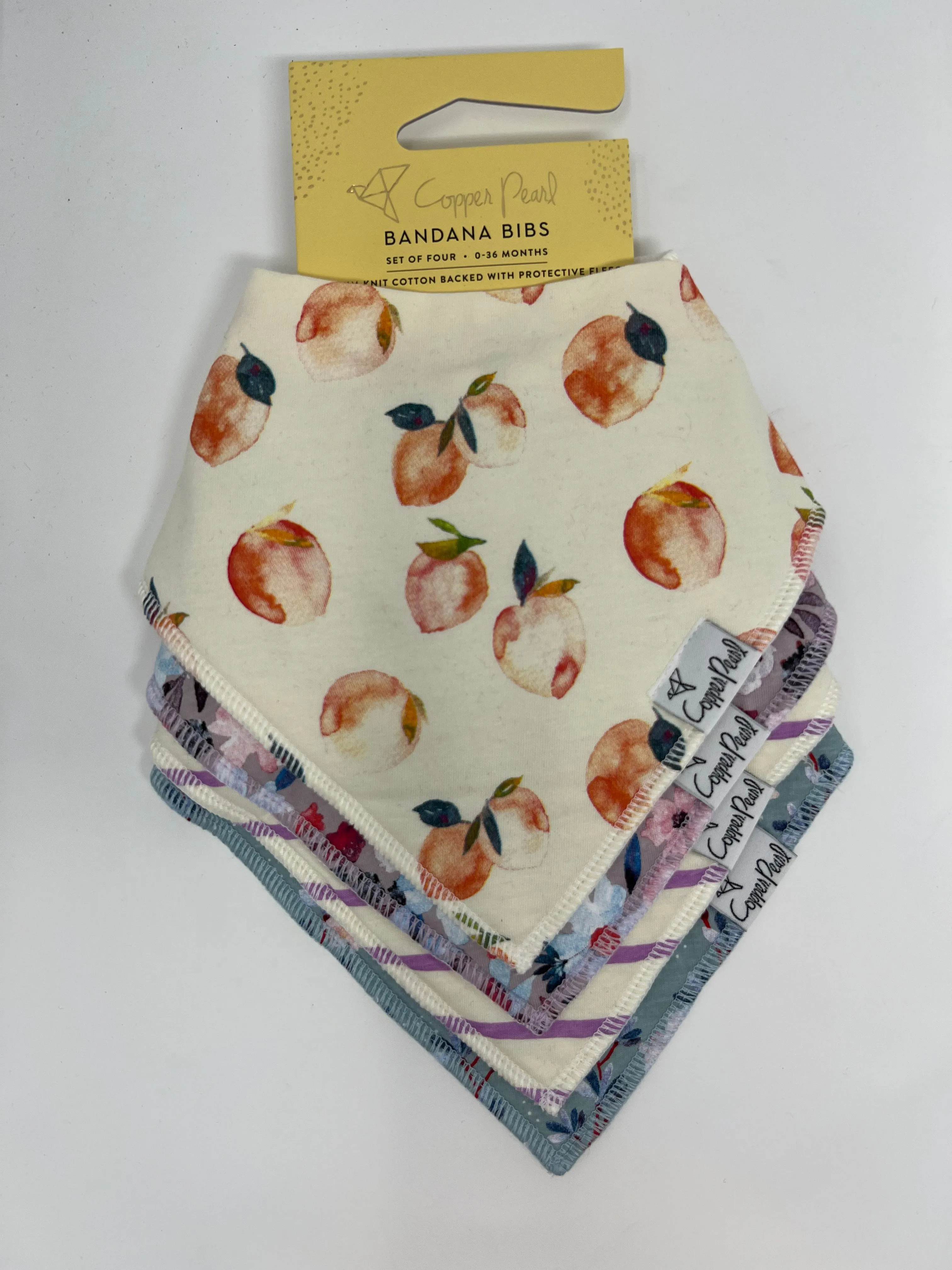 COPPER PEARL BABY BANDANA BIBS