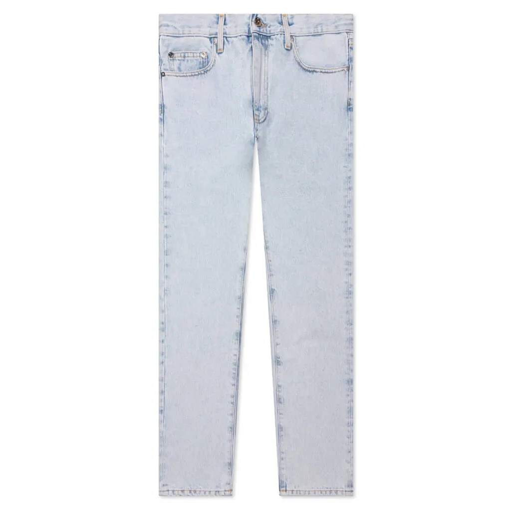 Diag Tab Slim Jeans - Bleach Blue