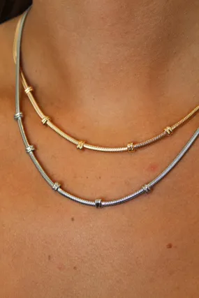 Elongated Snake Chain-Gold