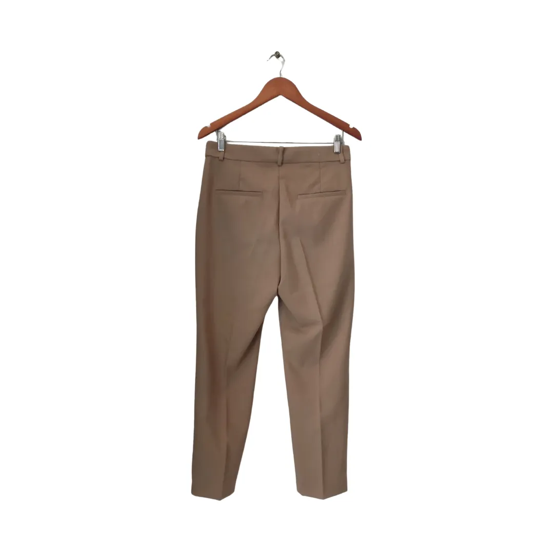 H&M Beige Elastic-Waist Formal Pants | Brand New |