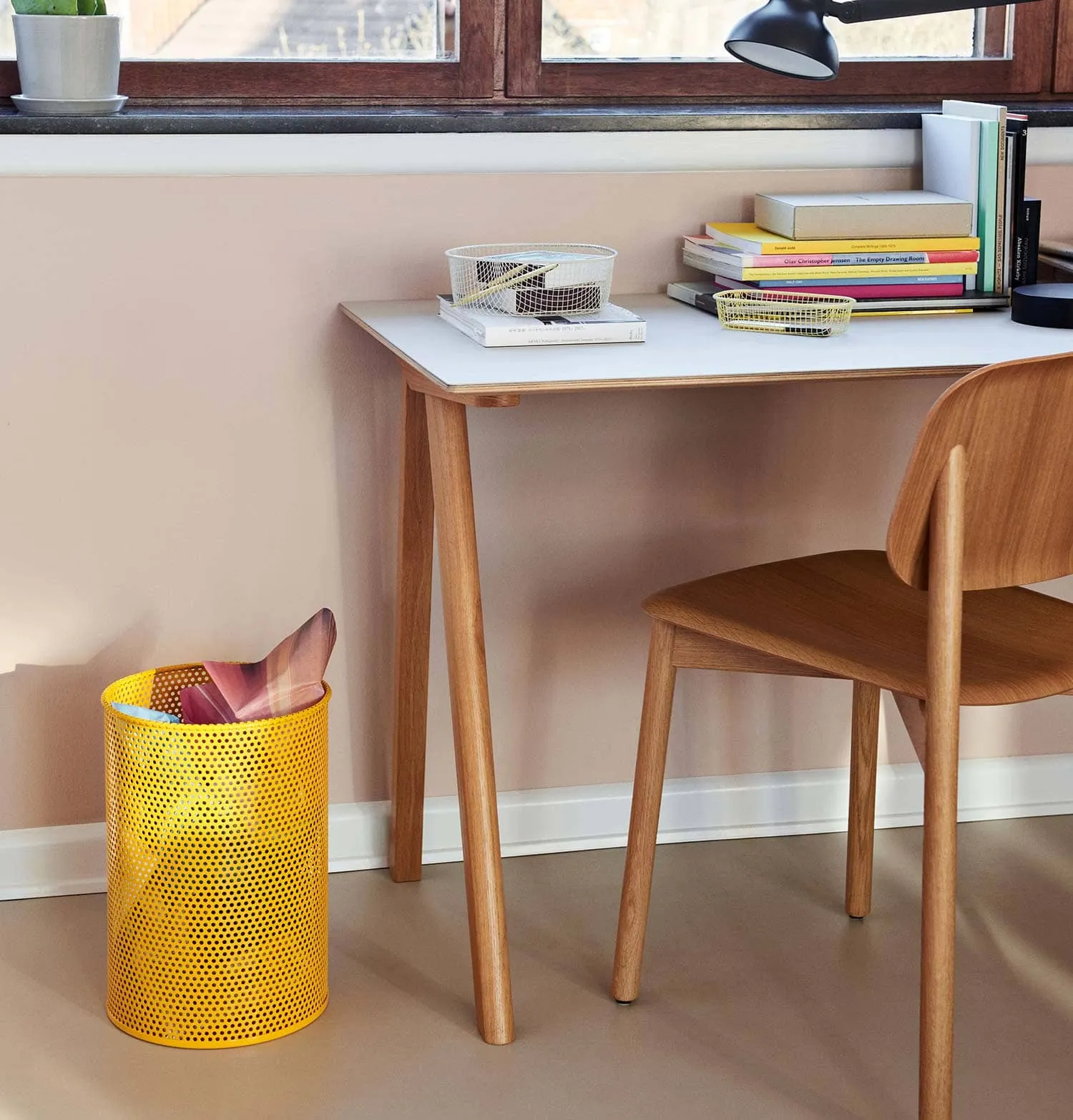 HAY Perforated Bin – Medium – Yellow