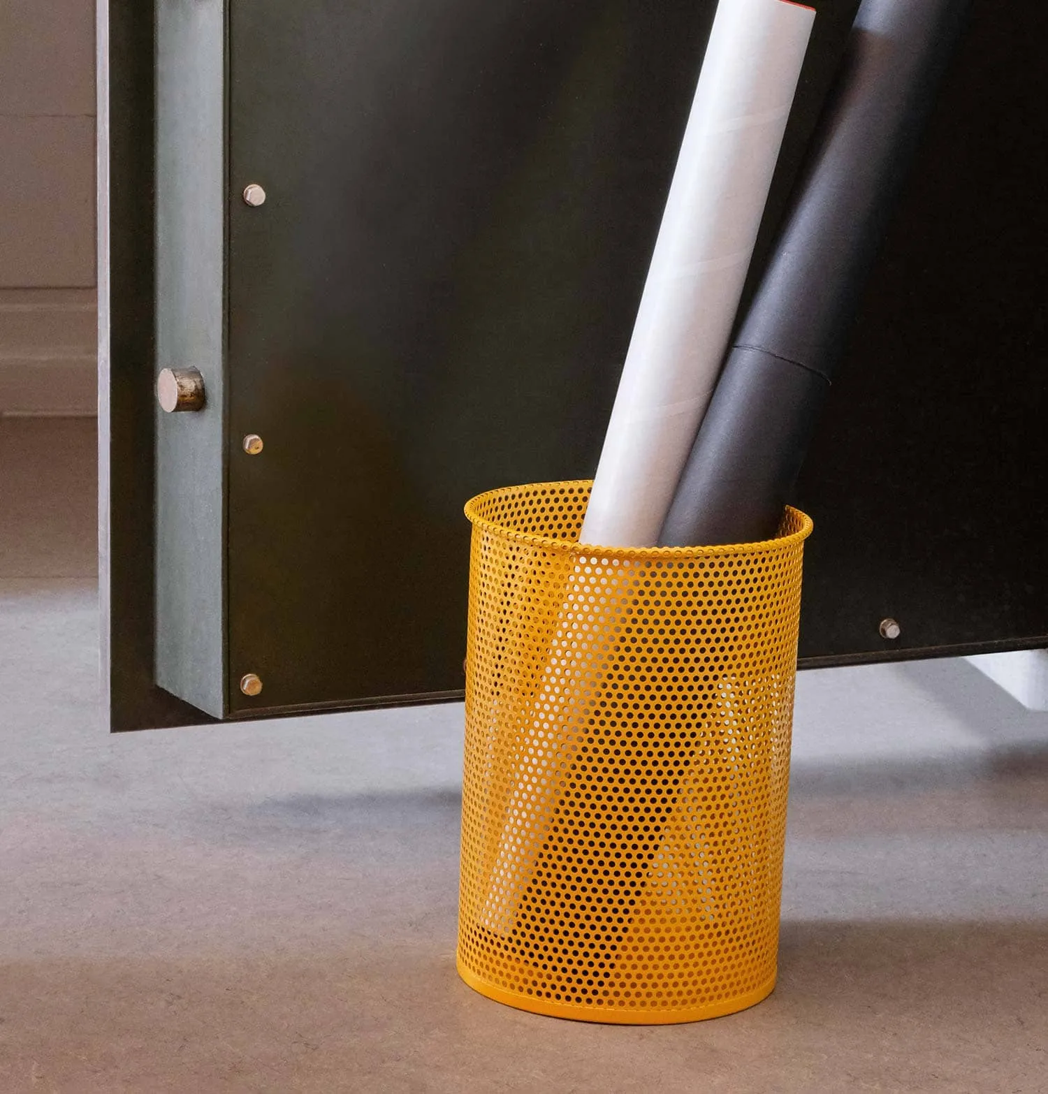 HAY Perforated Bin – Medium – Yellow