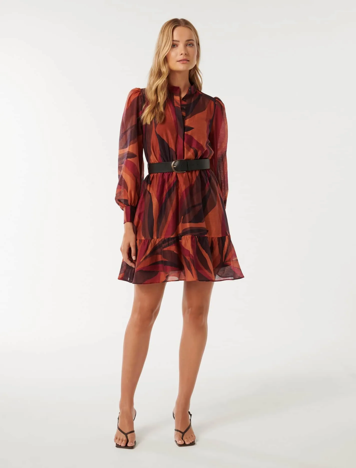 Hollie Blouson Sleeve Mini Dress