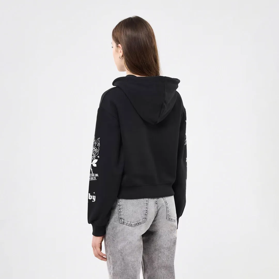 Hoodie with Punk Print