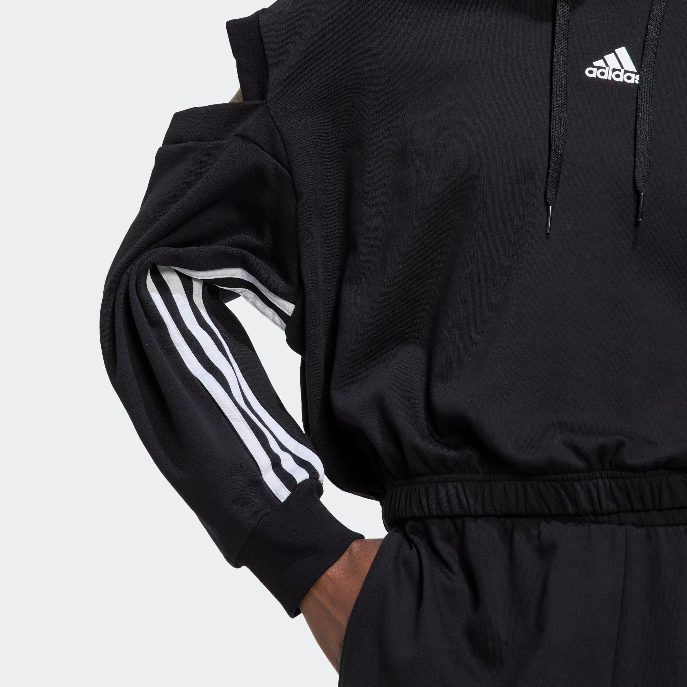 Hyperglam 3-Stripes With Cutout Detail Sweatshirt