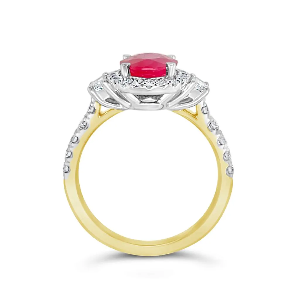 Irisa by Martin Binder Statement Ruby & Diamond Ring