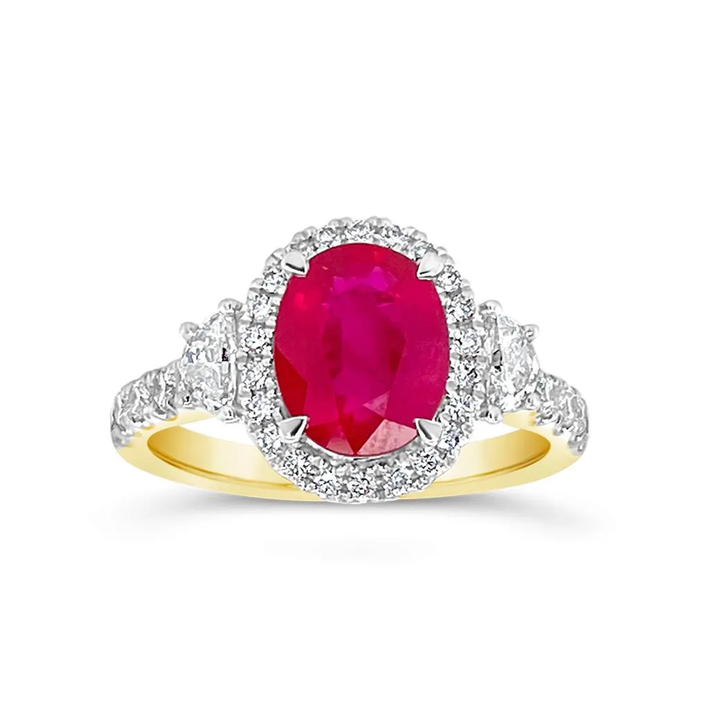 Irisa by Martin Binder Statement Ruby & Diamond Ring