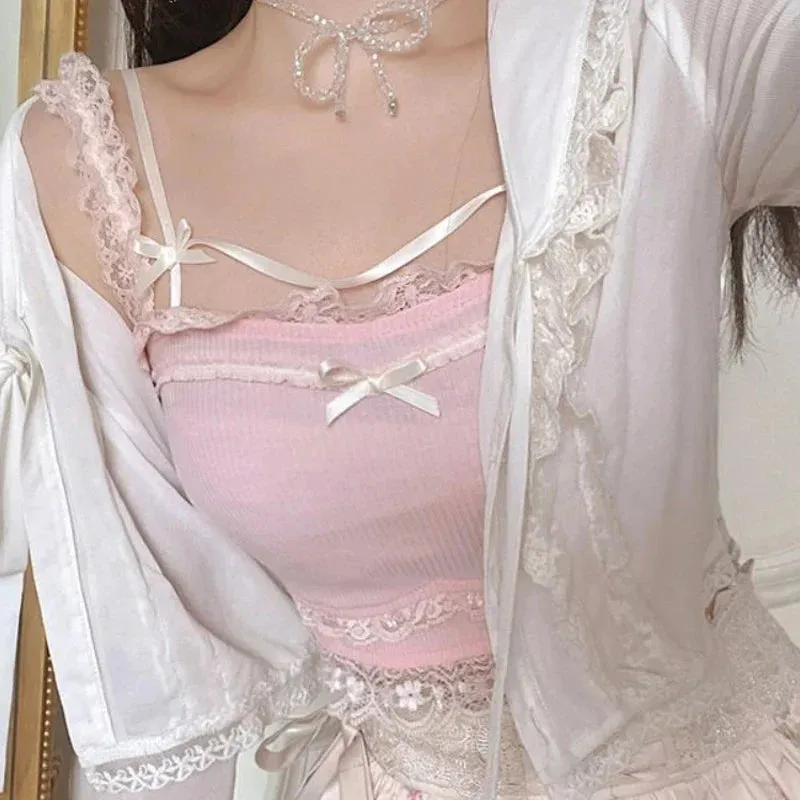 Kawaii Lolita Bow Crop Top - Japanese Style