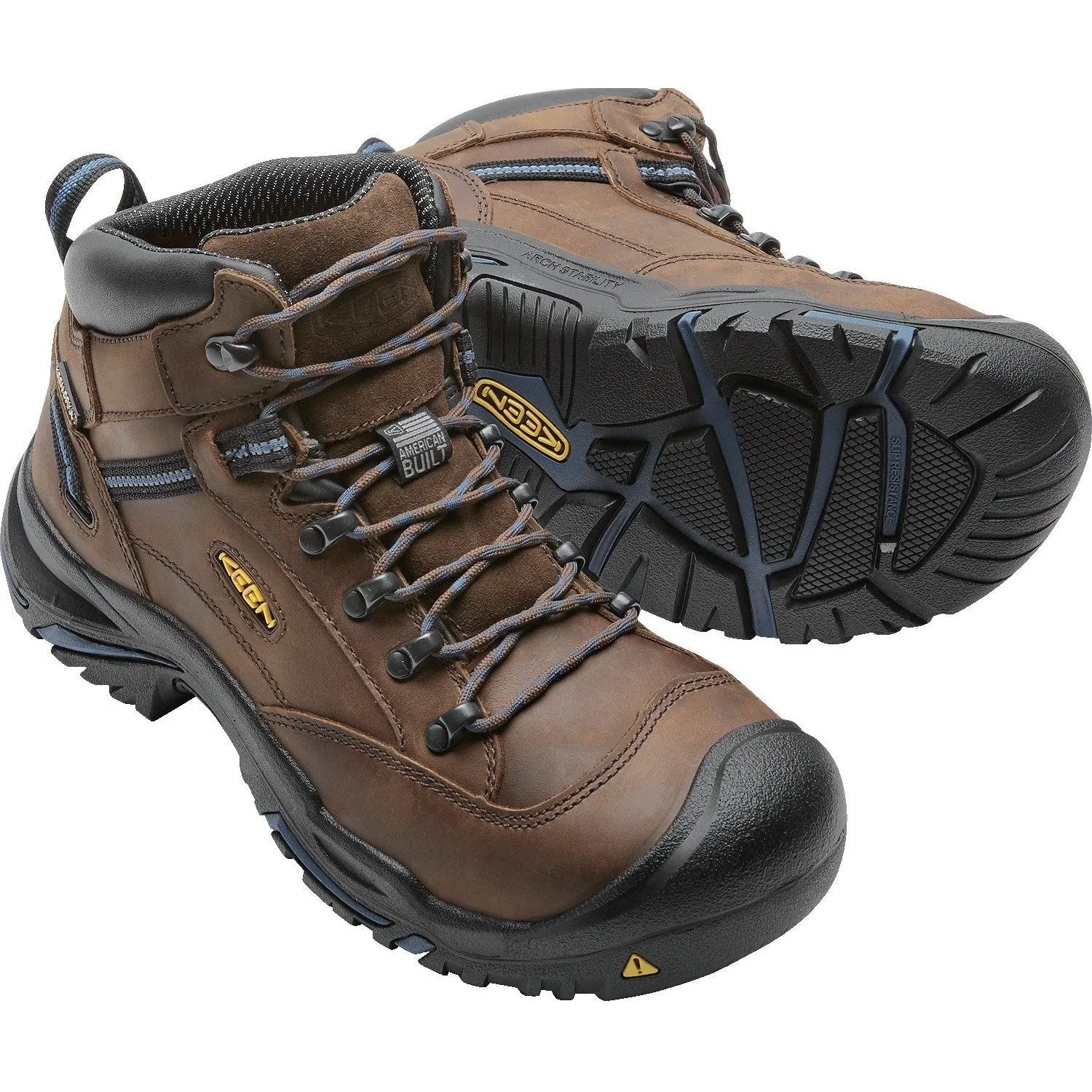 Keen Utility Men's Braddock USA Built Stl Toe WP Work Boot Brown 1012771