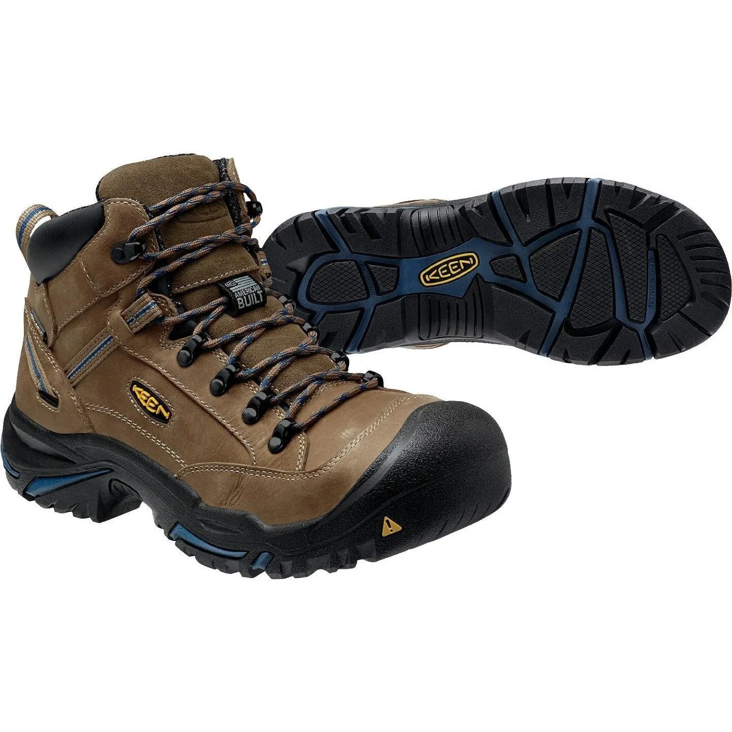 Keen Utility Men's Braddock USA Built Stl Toe WP Work Boot Brown 1012771