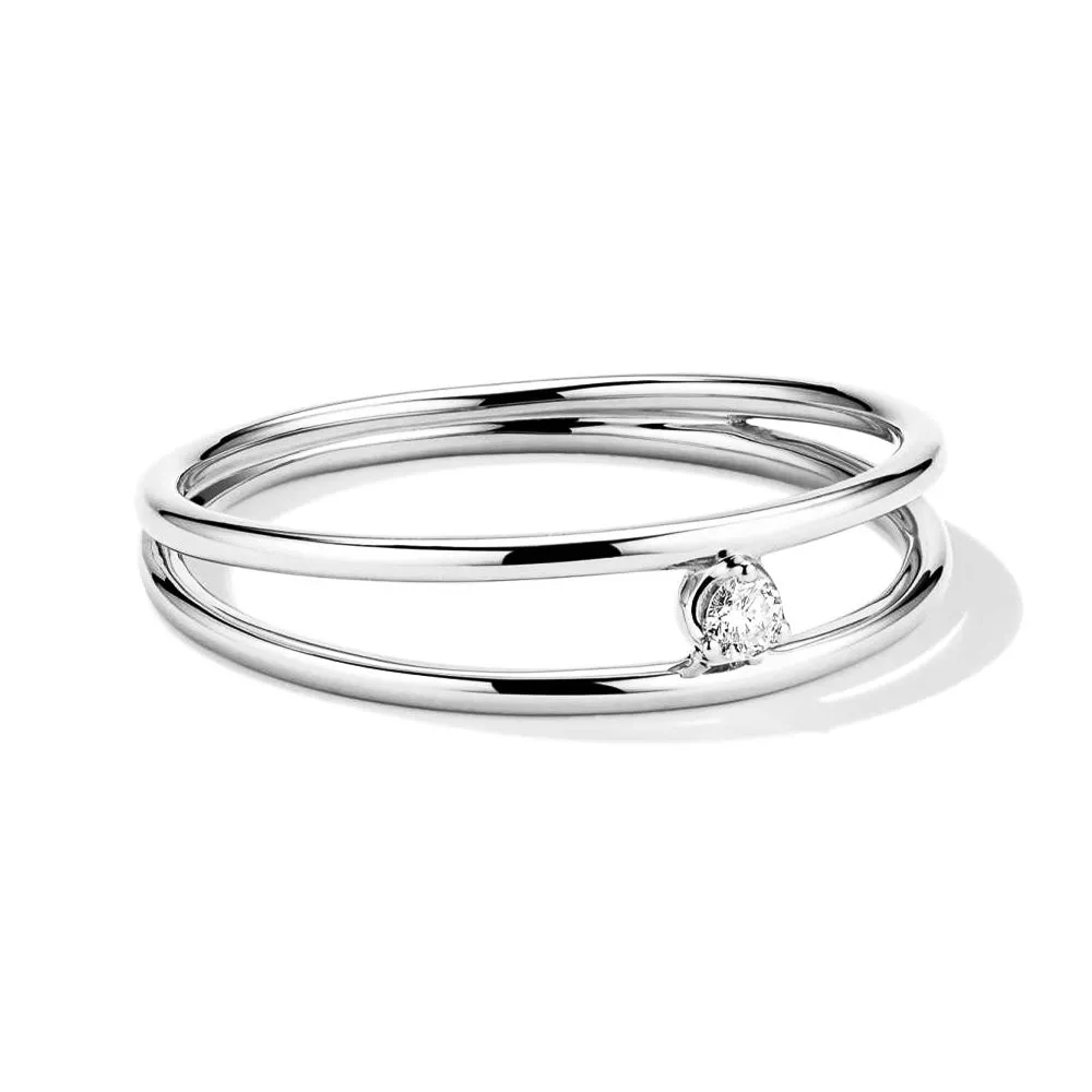 Lab Grown Diamond Double Stacker Band