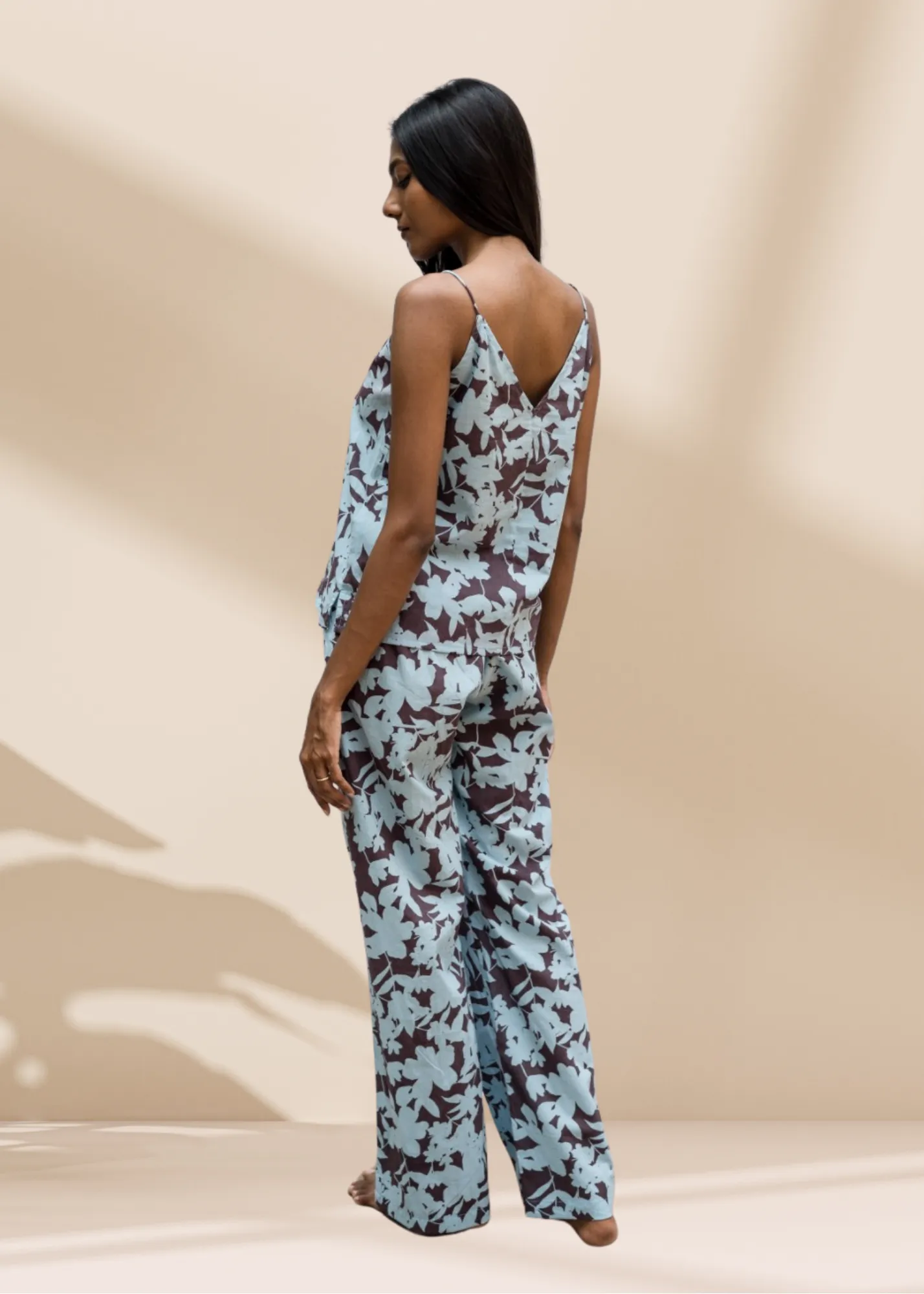 Marina Long Pant - Blue Shadow Floral