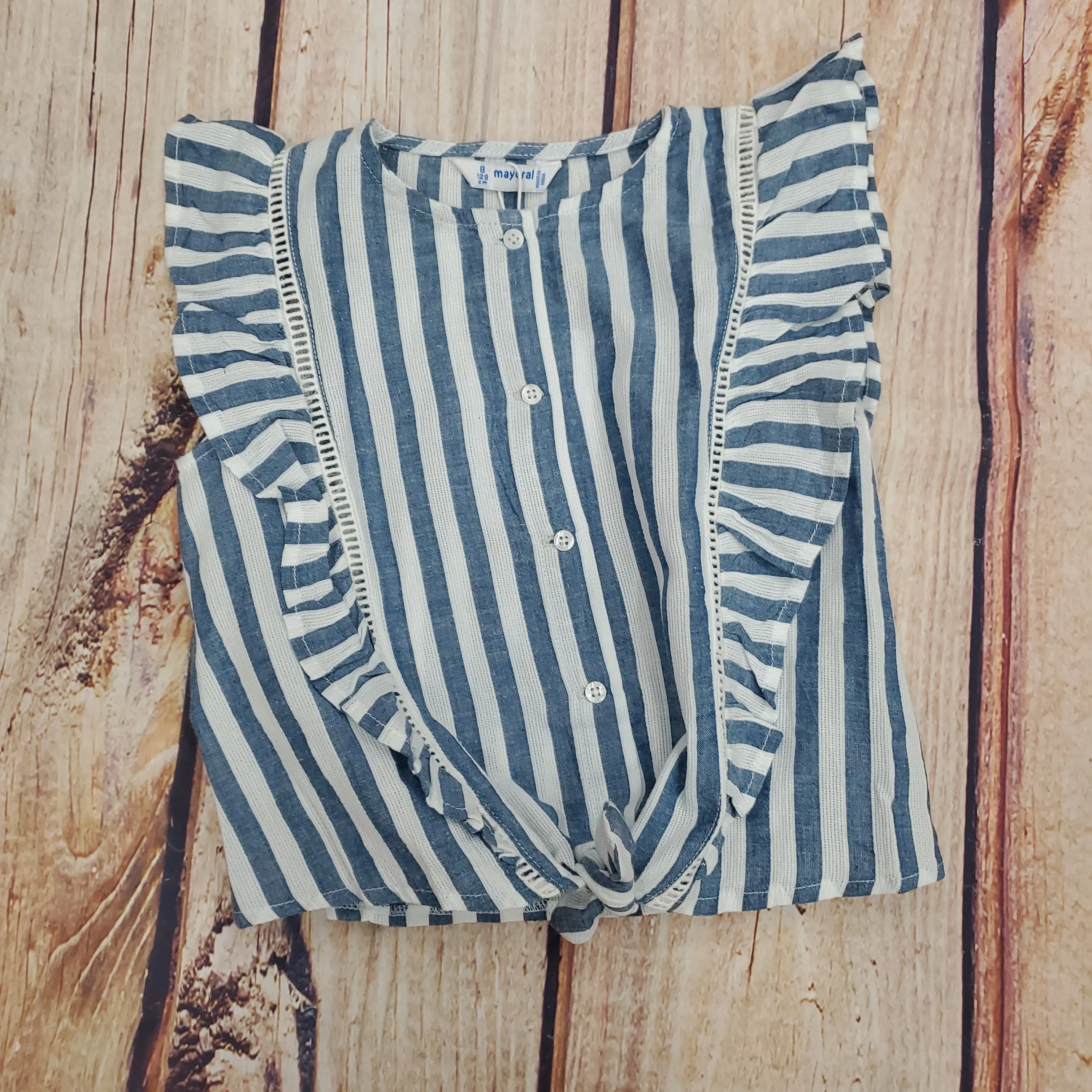 MAYORAL GIRLS STRIPES LOOSE SHIRT