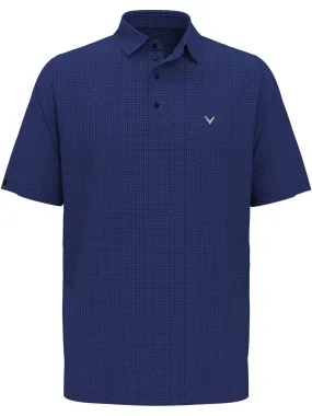 Mens Chevron Foulard Print Golf Polo