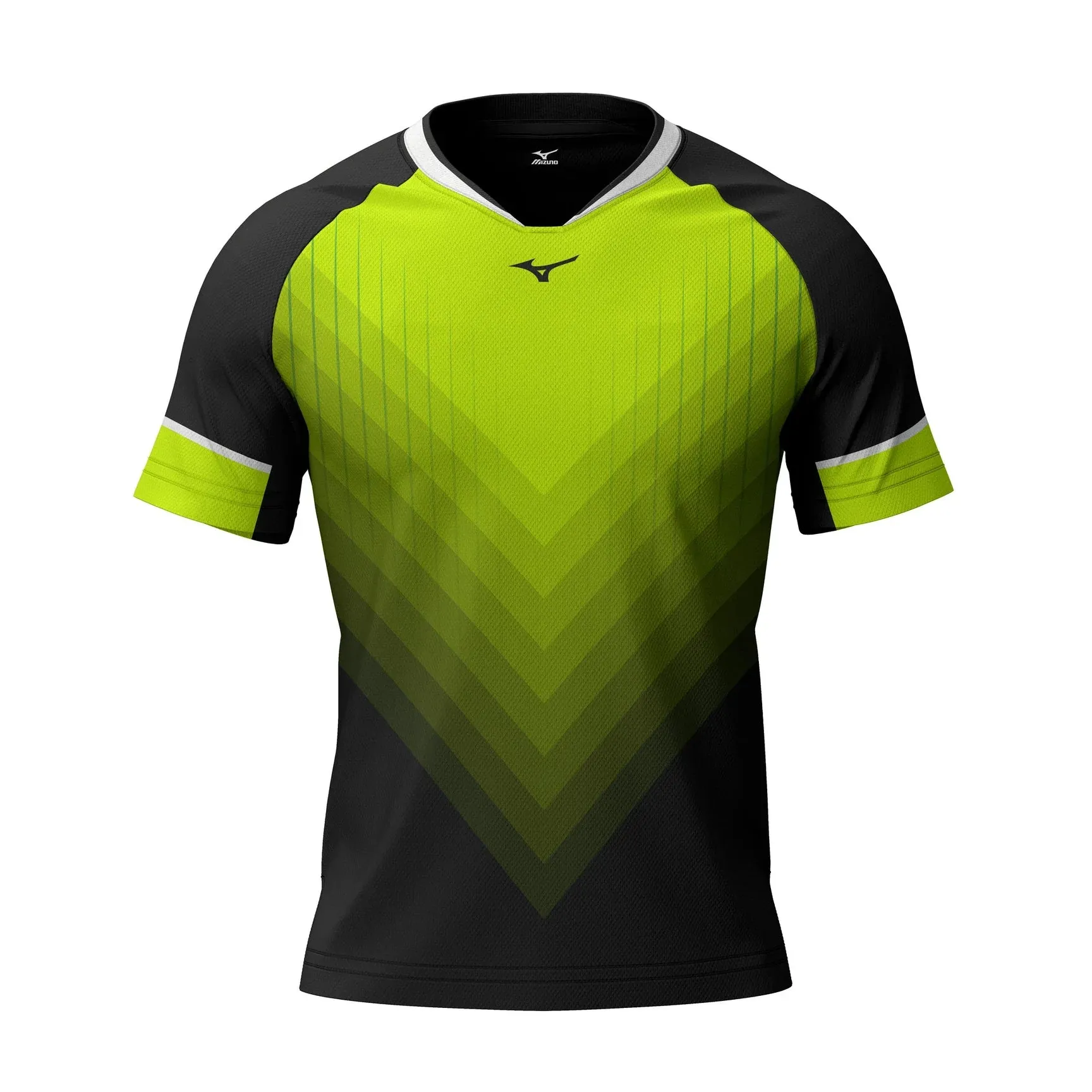 Mizuno Dri-Fit Active Wear T-Shirt | Black/Lime Green