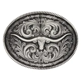 Montana Silversmiths Men's Attitude Longhorn Buckle