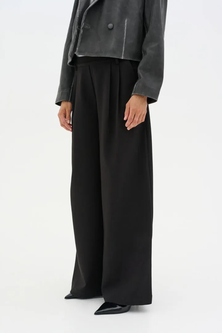 My Essential wardrobe Milan Wide Pant in Black