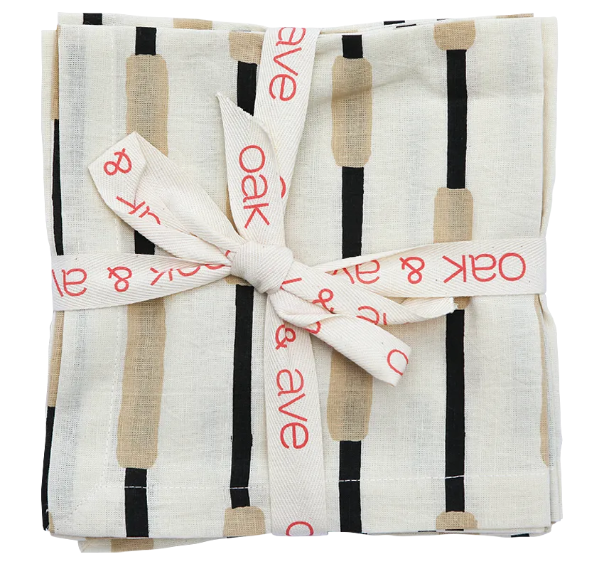 Oak and Ave Table Cloth - Napkin Set Bumpy Roads