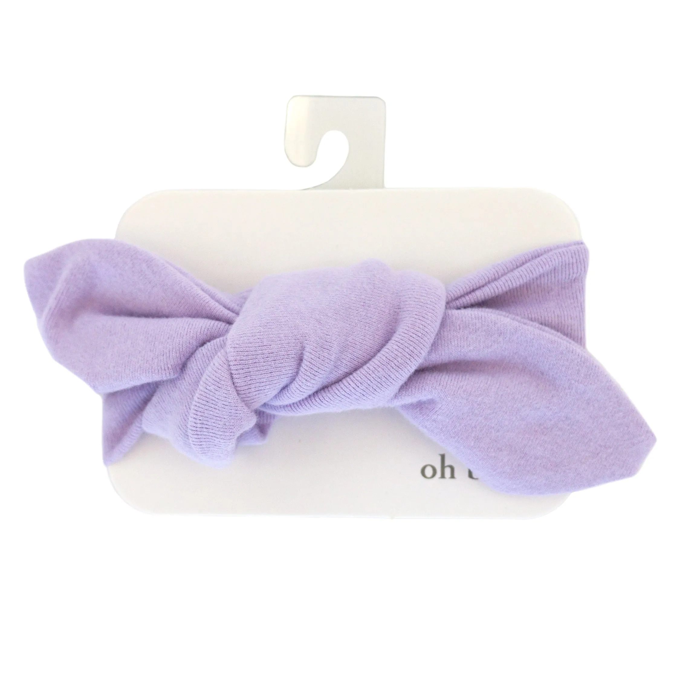 oh baby! Tie Turban Baby Rib Headband - Orchid