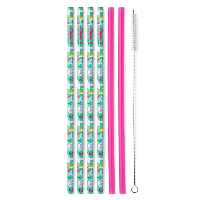 Paradise Tall Straw Set