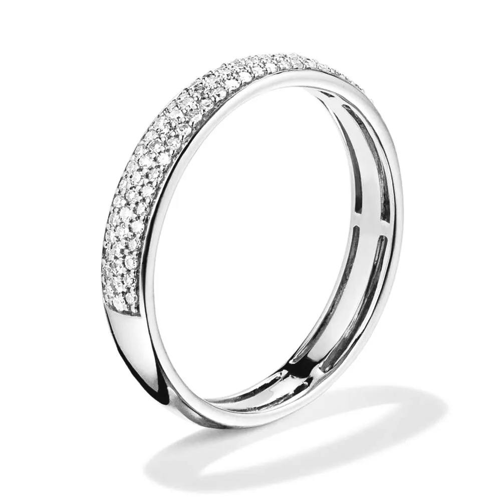 Pavé Lab Grown Diamond Bold Half Eternity Band