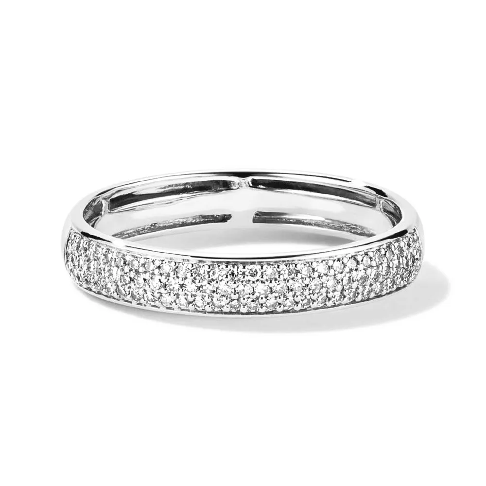 Pavé Lab Grown Diamond Bold Half Eternity Band