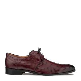 Plain Toe Ostrich Lace Up