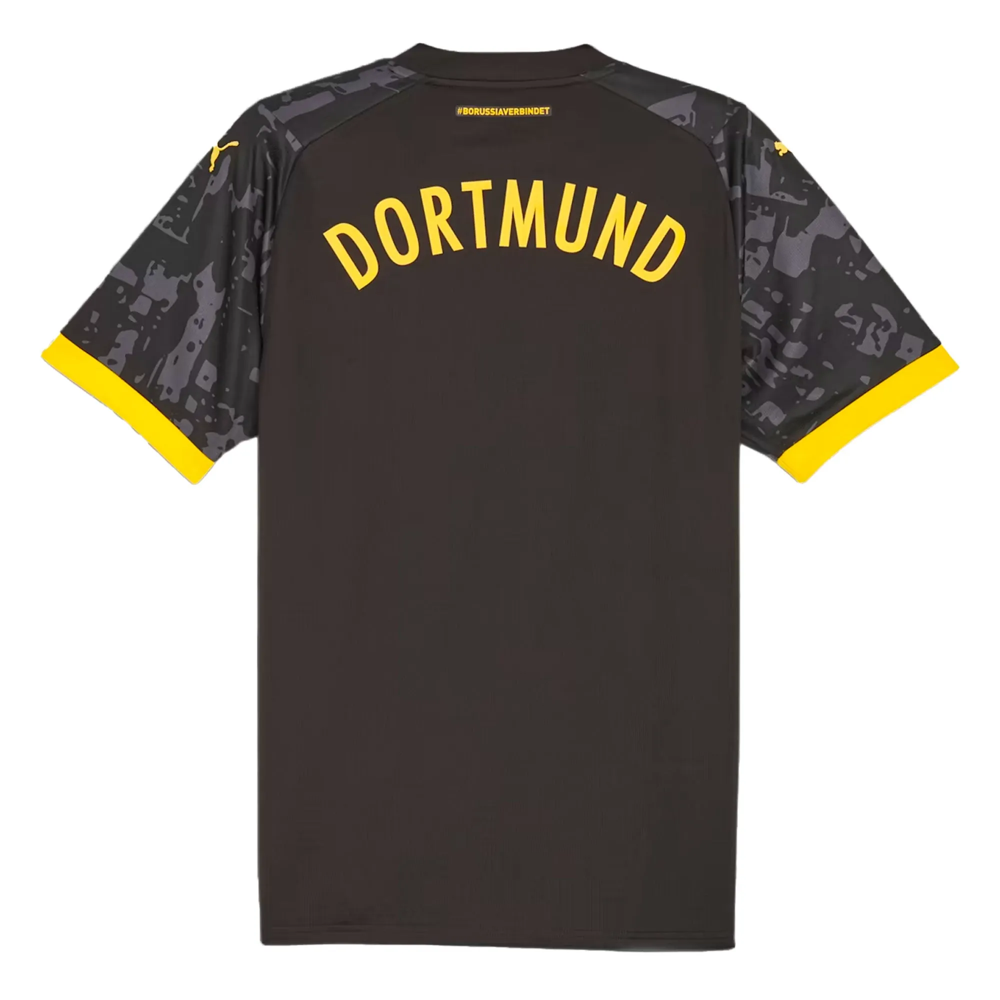 PUMA Men's Borussia Dortmund 2023/24 Away Jersey Black/Yellow