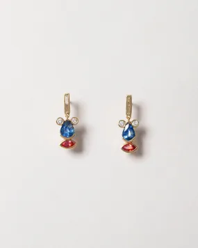 Sapphire & Diamond Creature Earrings