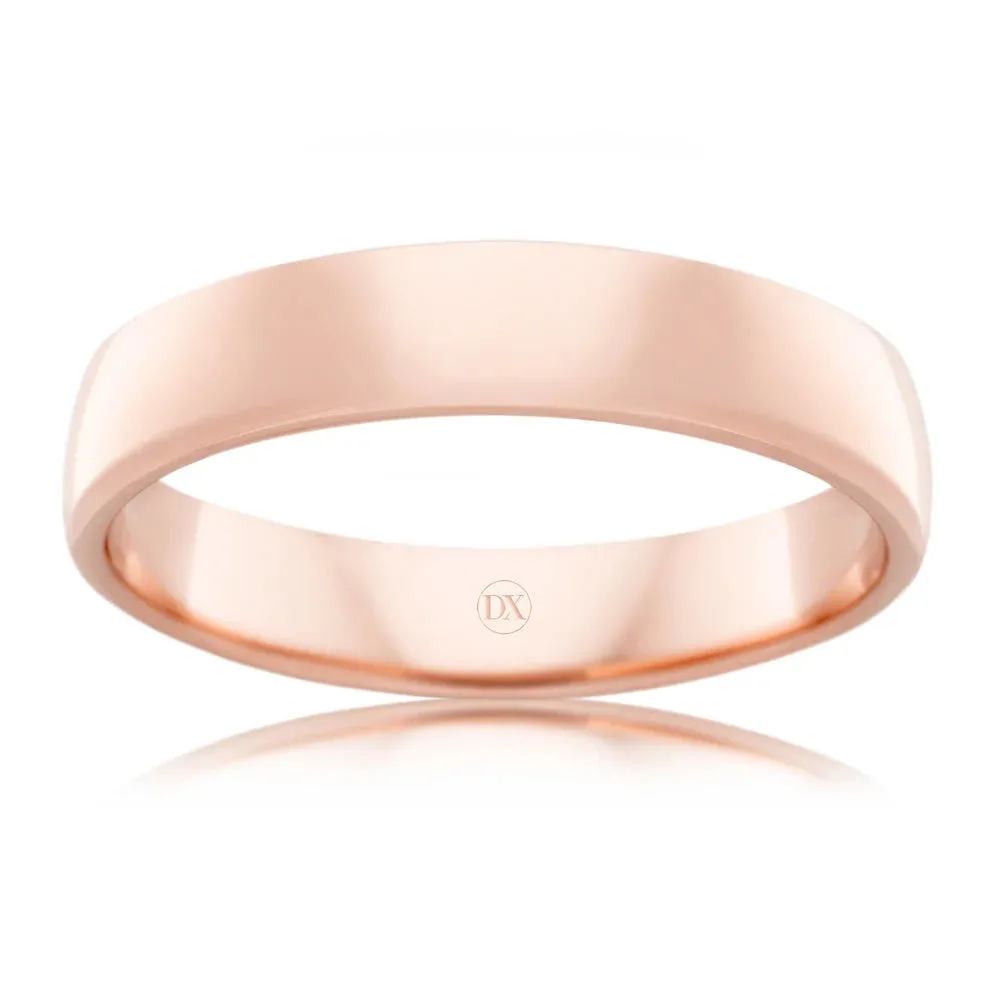 Soft Dome 4mm - 18ct Rose Gold